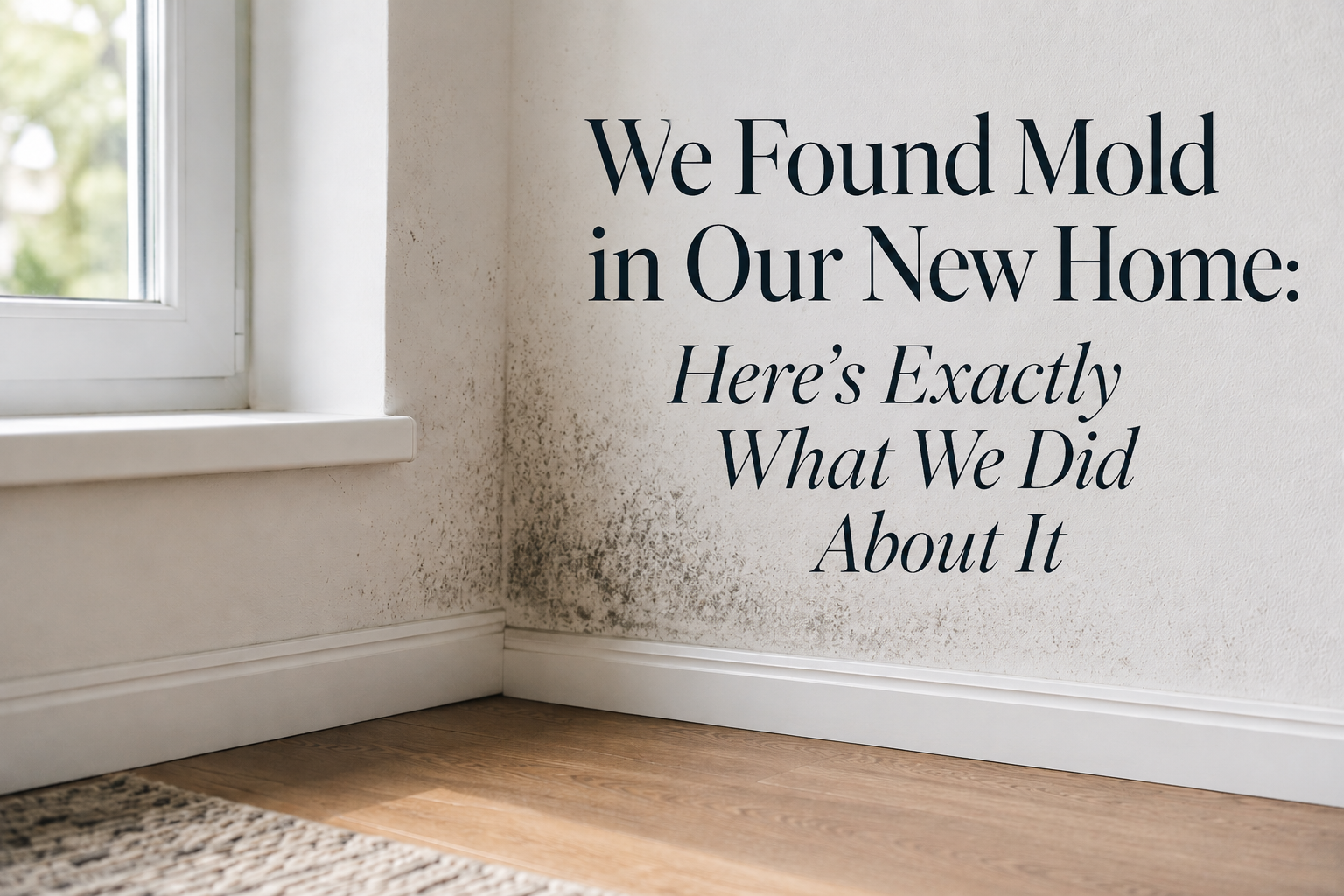 We Found Mold in Our New Home. Here's Exactly What We Did About It.