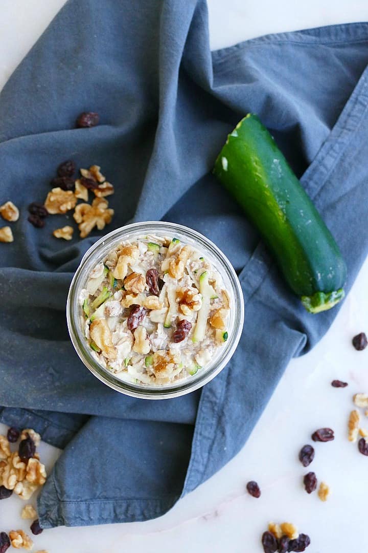 Superfood Zucchini Overnight Oats (Kid-Approved + Perfect for Meal Prep!)