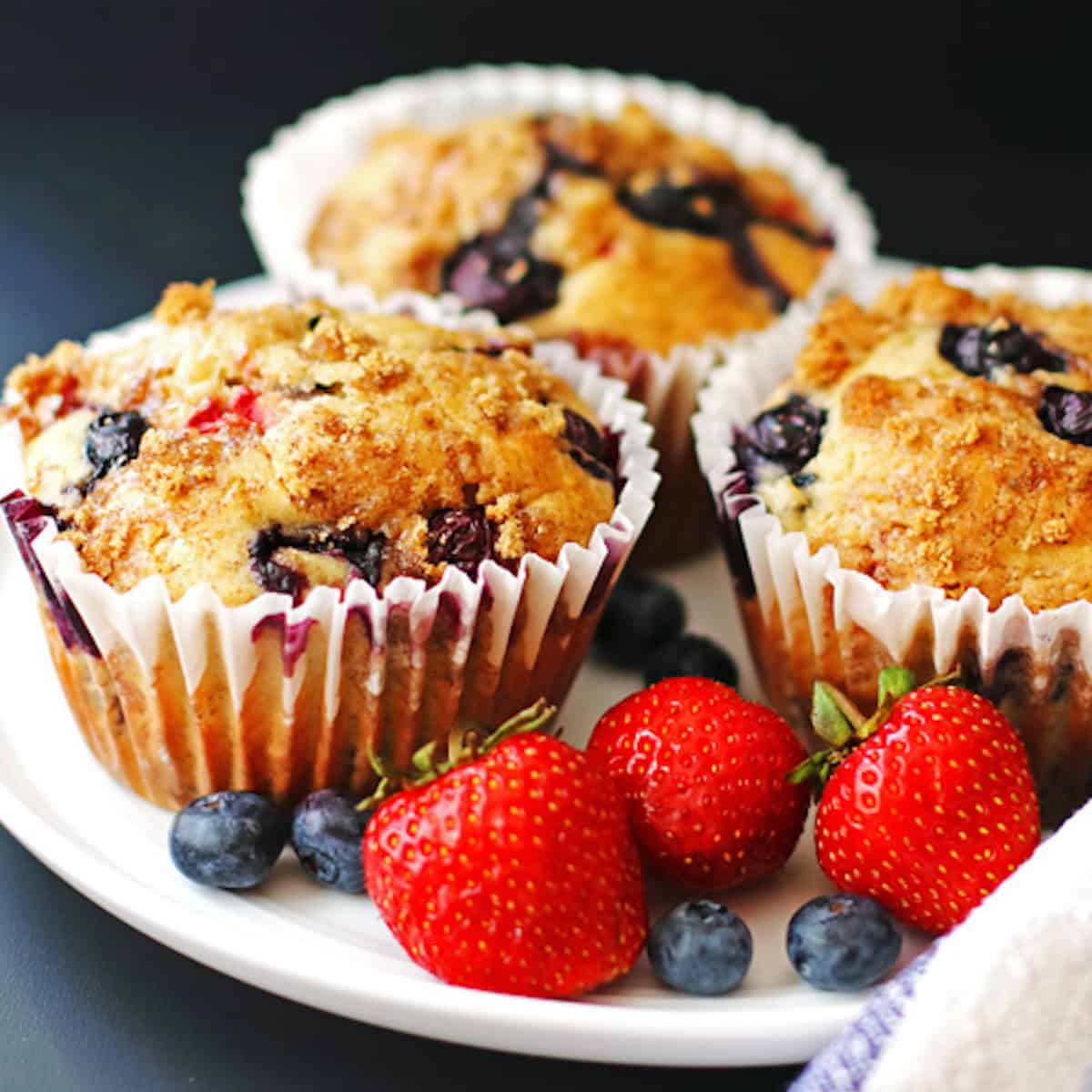 Triple Berry Muffins