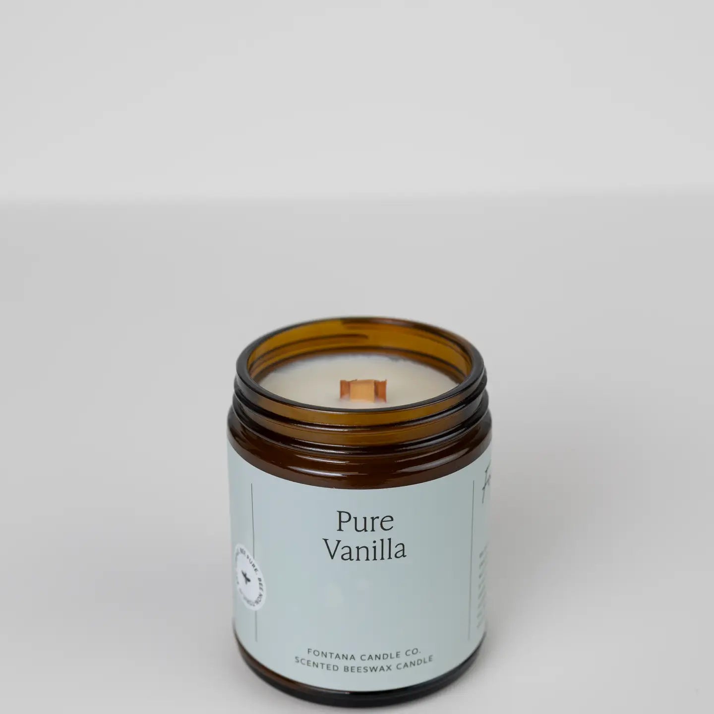Pure Vanilla Natural Essential Oil Beeswax Jar Candle