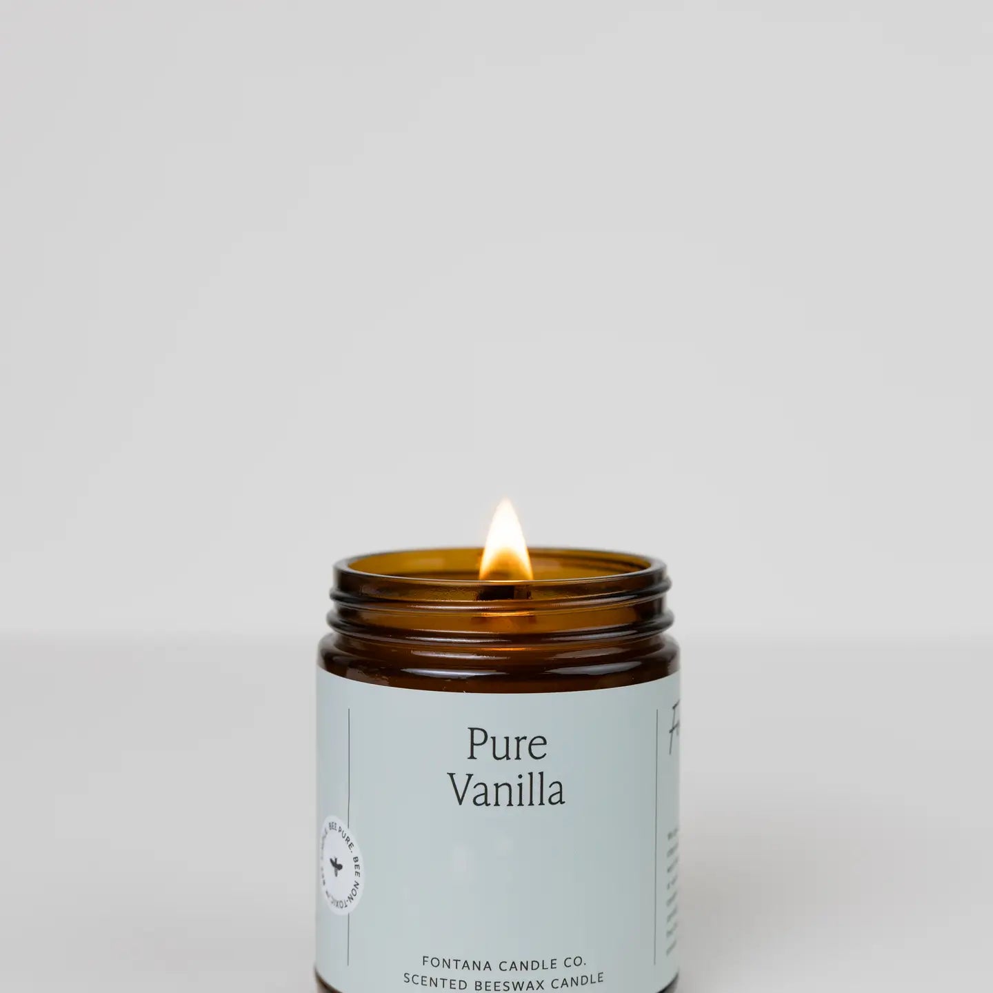 Pure Vanilla Natural Essential Oil Beeswax Jar Candle