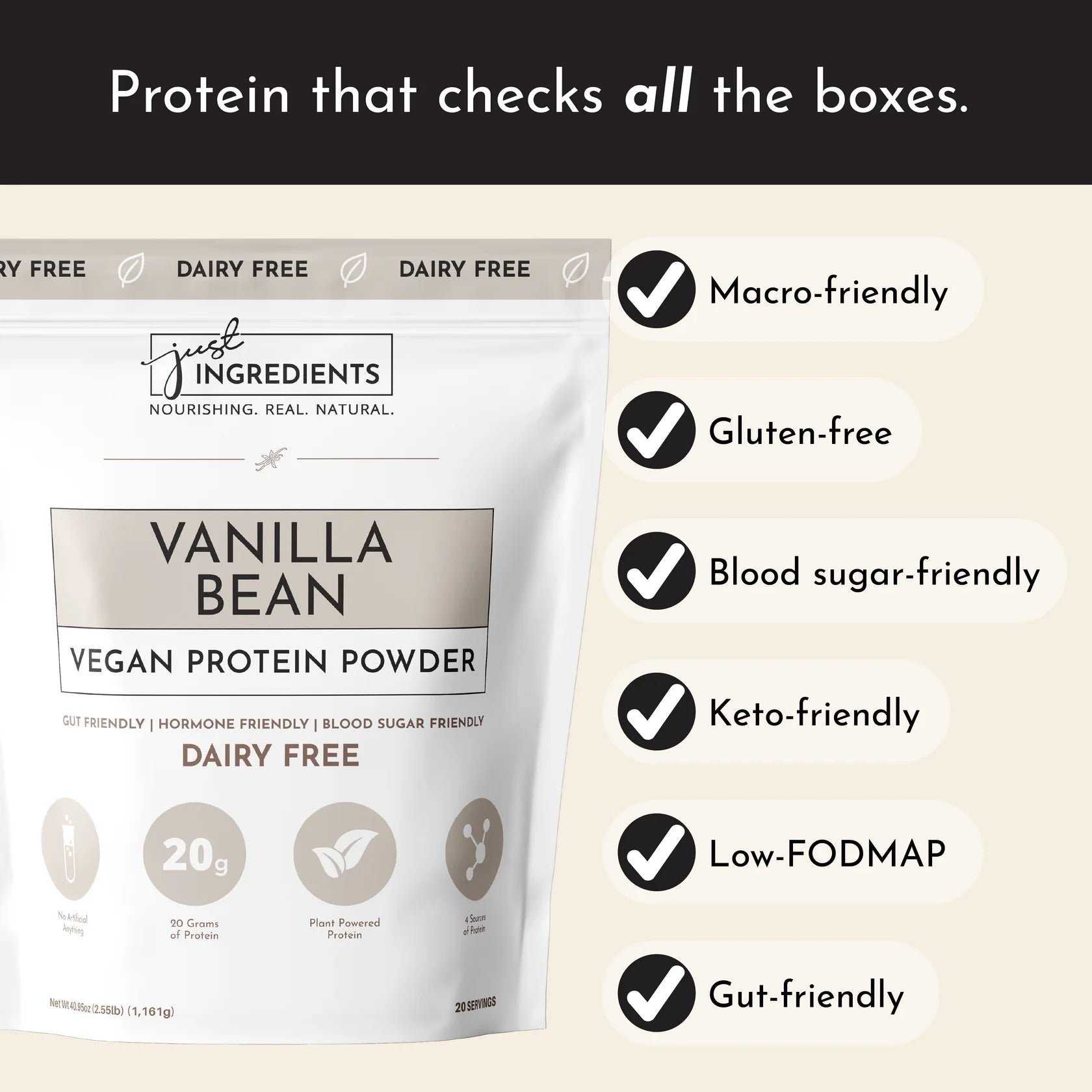 Vegan Vanilla Bean Protein Powder