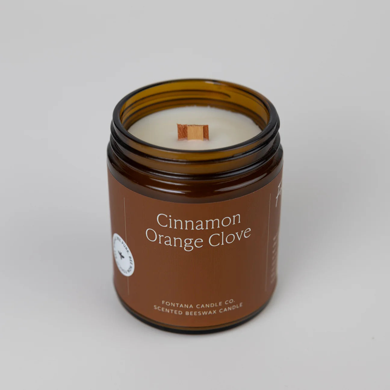 Cinnamon Clove Essential Oil Beeswax Jar Candle