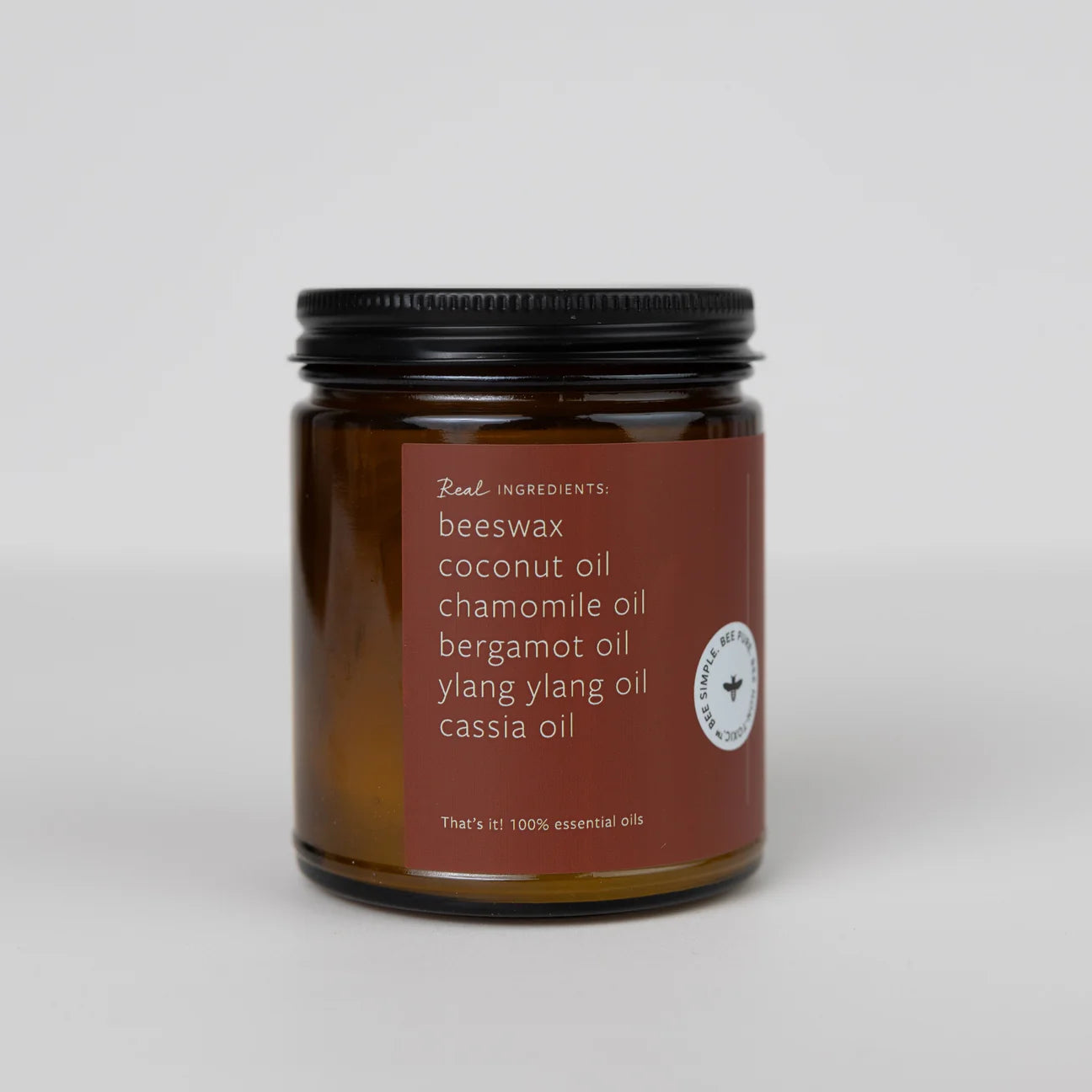 Harvest Apple Essential Oil Beeswax Jar Candle