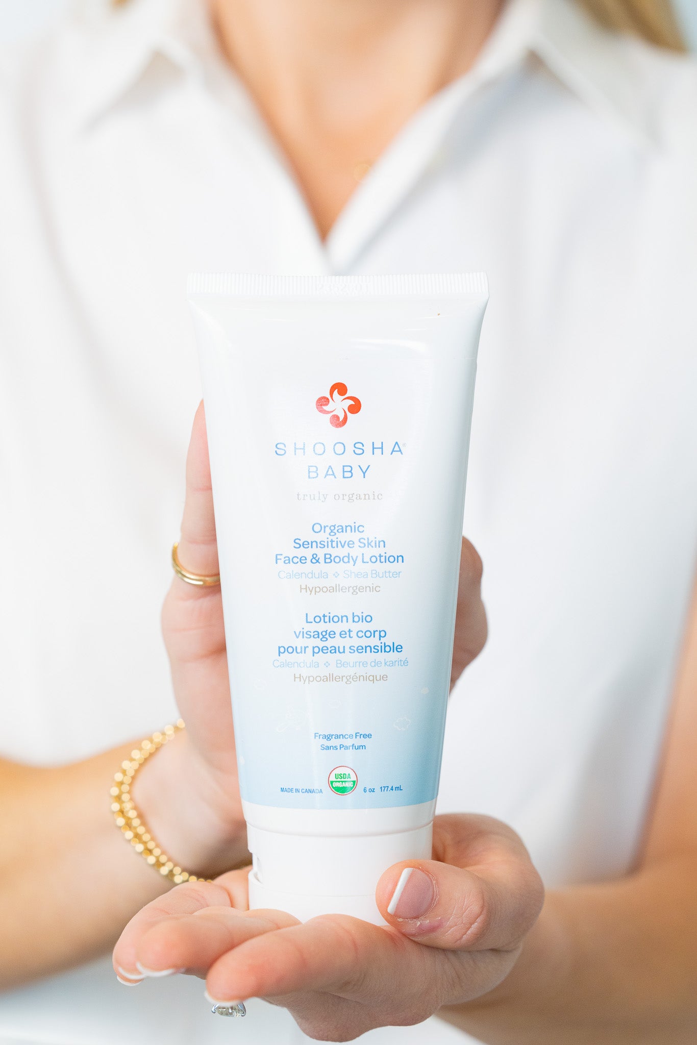 Sensitive Skin Organic Face & Body Lotion: Fragrance free