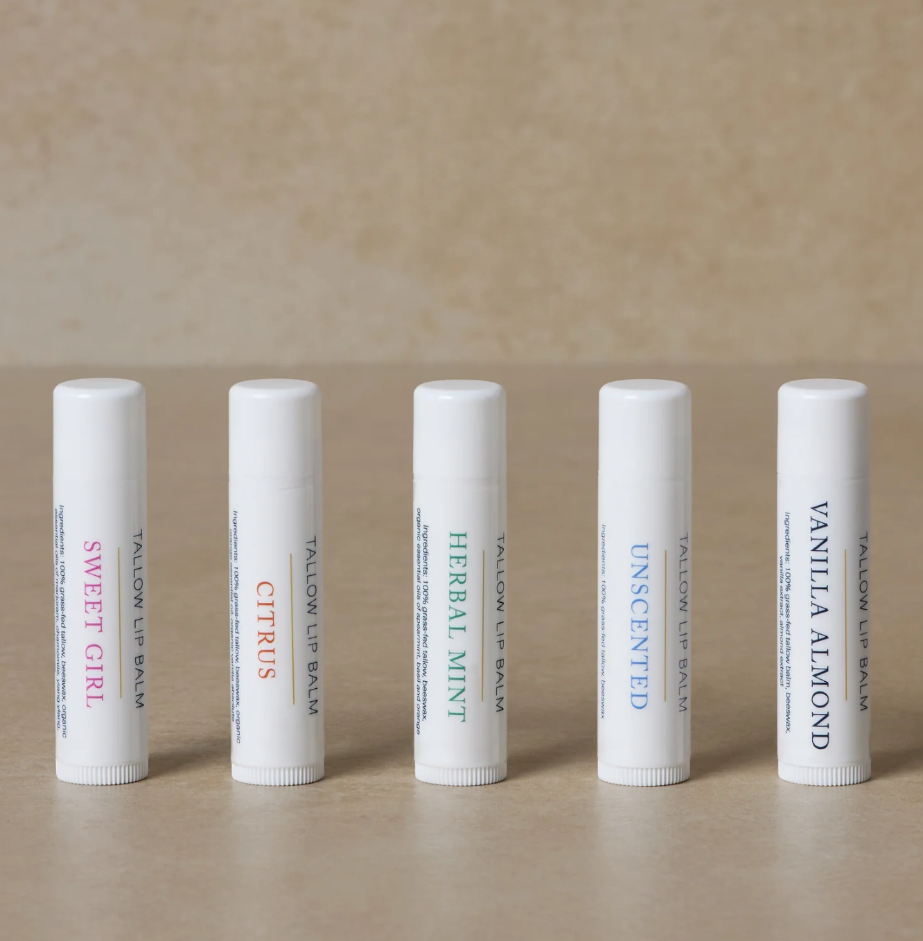 Tallow Lip Love Balm - Vanilla Almond