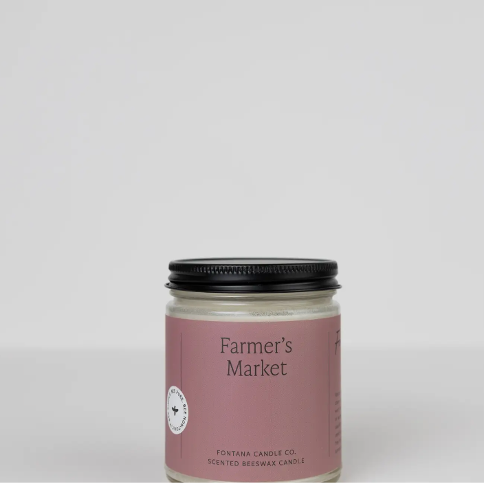 Farmer's Market Natural Beeswax Jar Candle