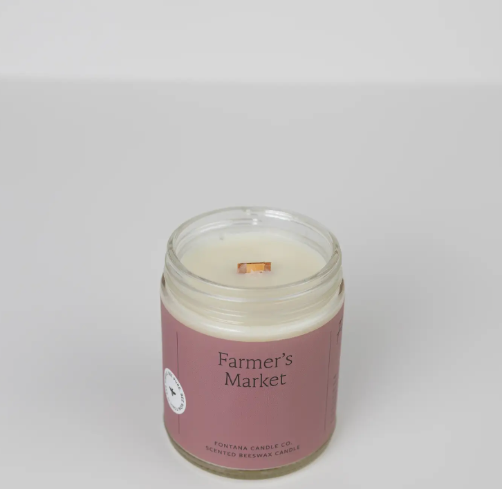 Farmer's Market Natural Beeswax Jar Candle