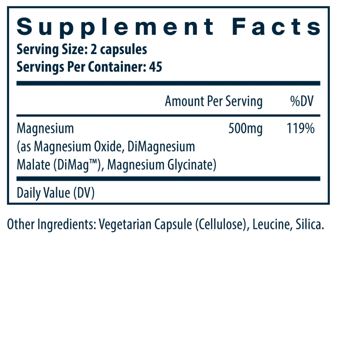 Magnesium- Triple Complex (180 capsules)