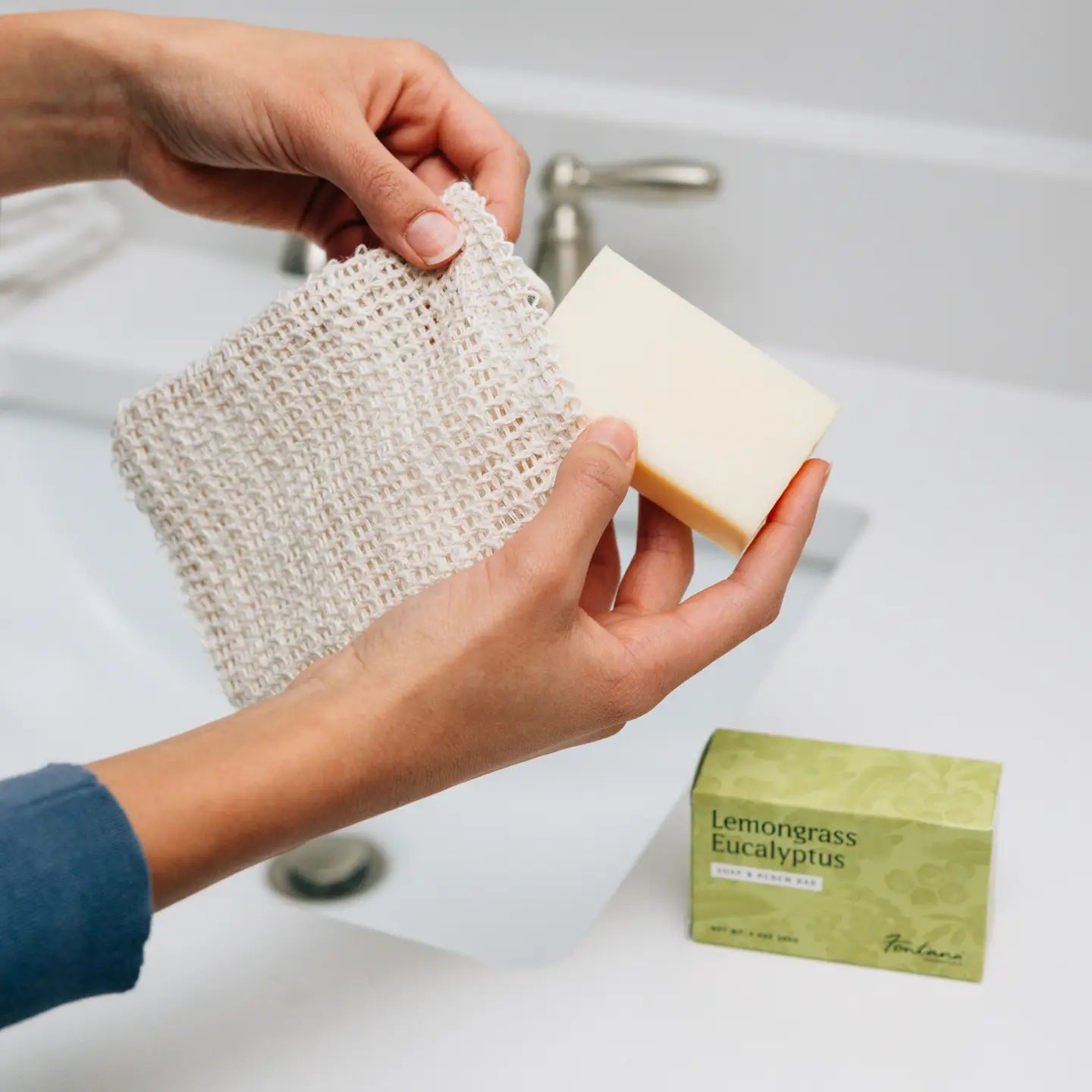 Lemongrass Eucalyptus Natural Essential Oil Bar Soap