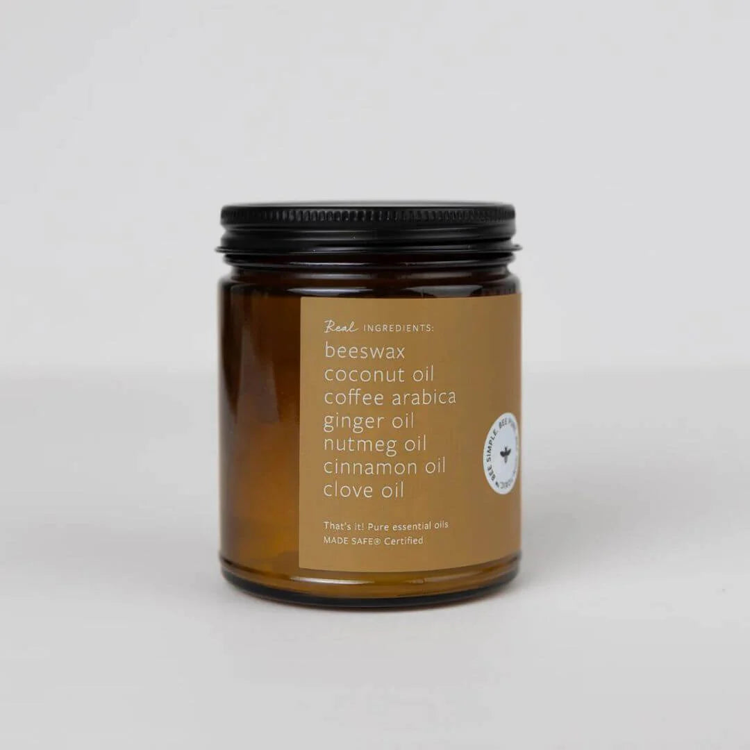 Spiced Latte Essential Oil Natural Beeswax Jar Candle