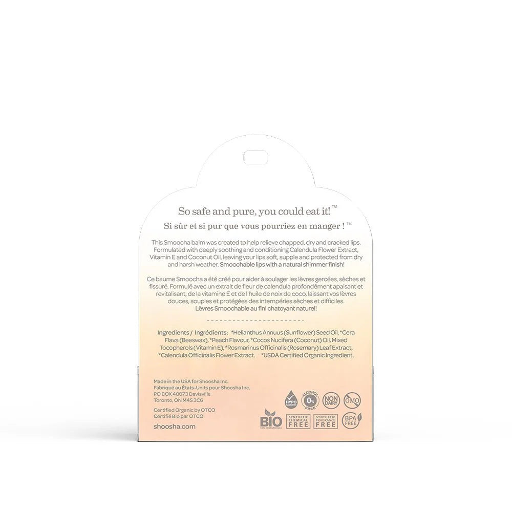 Smoocha Organic Lip Balm (Peach)