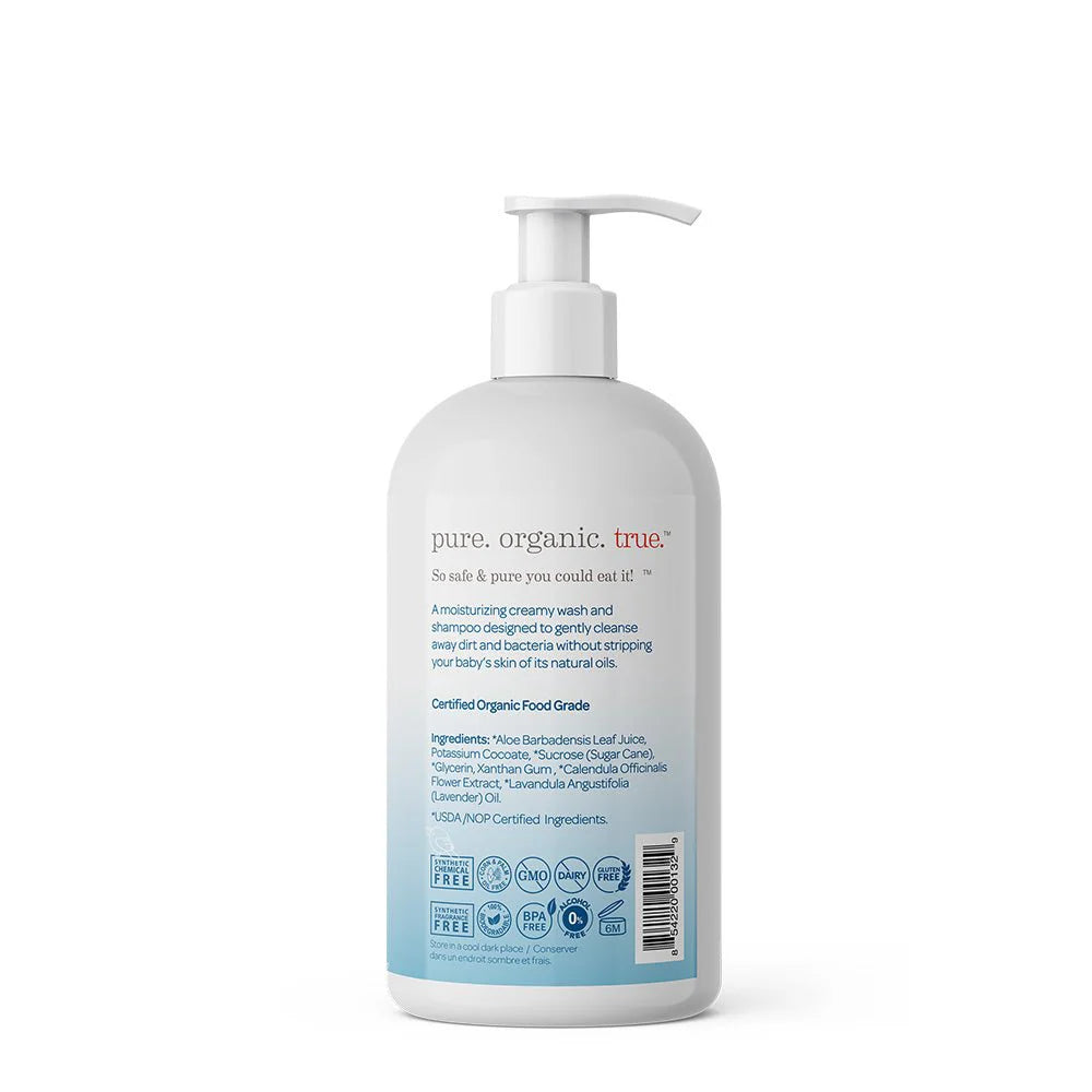 Sensitive Skin Organic Wash & Shampoo: French Lavender