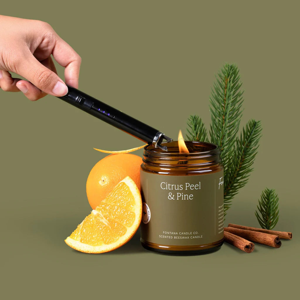 Citrus Peel & Pine Beeswax Essential Oil Candle